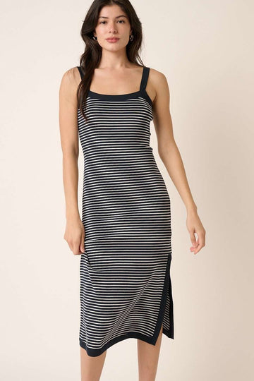 Mittoshop Contrast Striped Midi Cami Dress